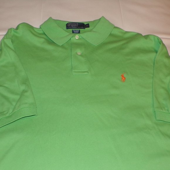 Polo By Ralph Lauren Polo Shirt Bright Green - Picture 2 of 5